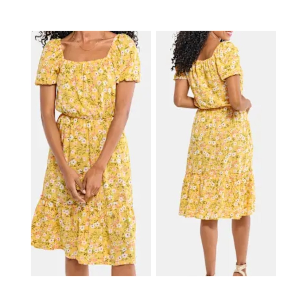 Floral Yellow Dress